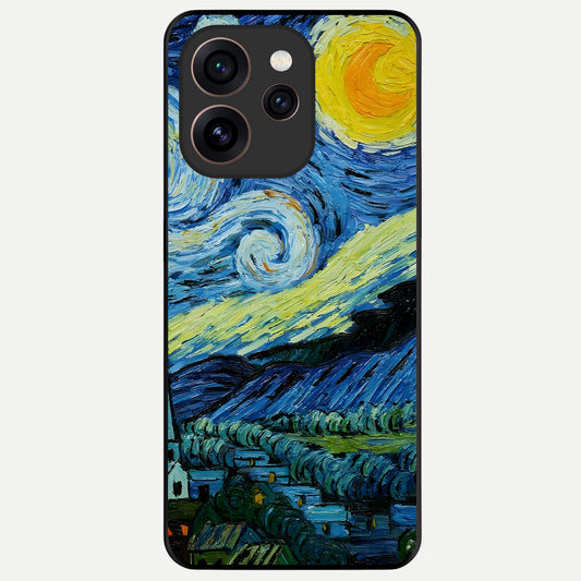  Inspired Van Gogh Art Glass Case For Oppo Reno 15 Pro back cover – full design glossy printed glass finish