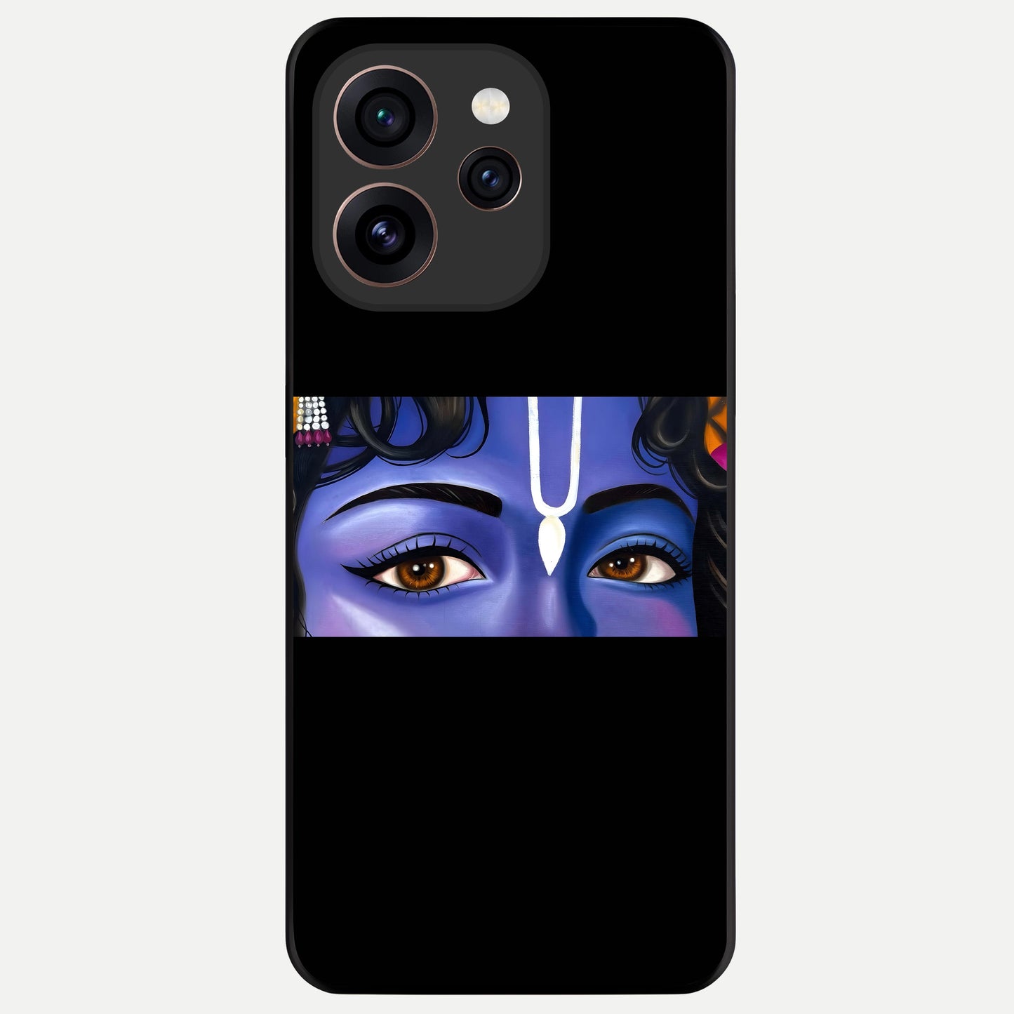  Krishna Eye Glass Case For Oppo Reno 15 Pro back cover – full design glossy printed glass finish