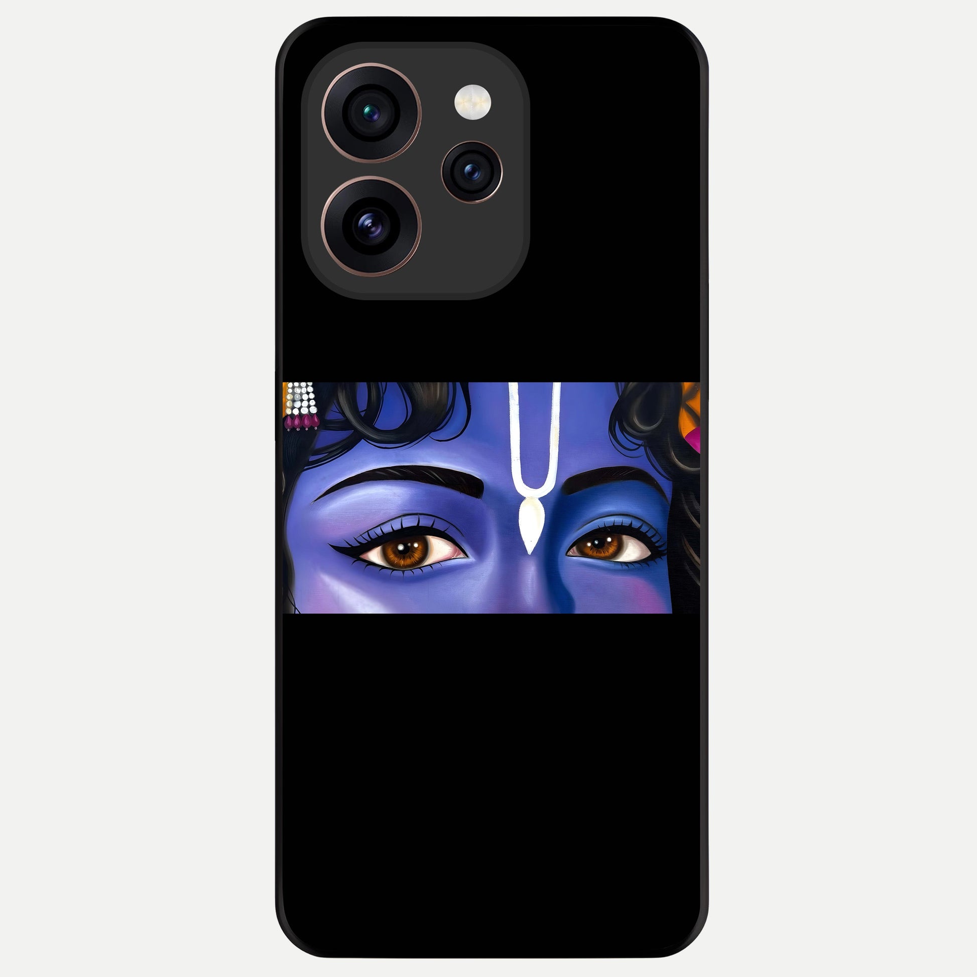  Krishna Eye Glass Case For Oppo Reno 15 Pro back cover – full design glossy printed glass finish