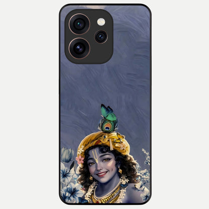  Lord Krishna Glass Case For Oppo Reno 15 Pro back cover – full design glossy printed glass finish