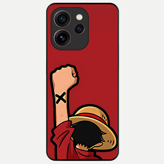  Luffy X Spirit Glass Case For Oppo Reno 15 Pro back cover – full design glossy printed glass finish
