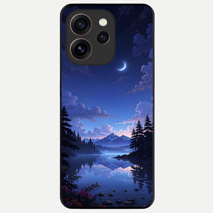 Midnight Lake Peace Glass Case For Oppo Reno 15 Pro back cover – full design glossy printed glass finish