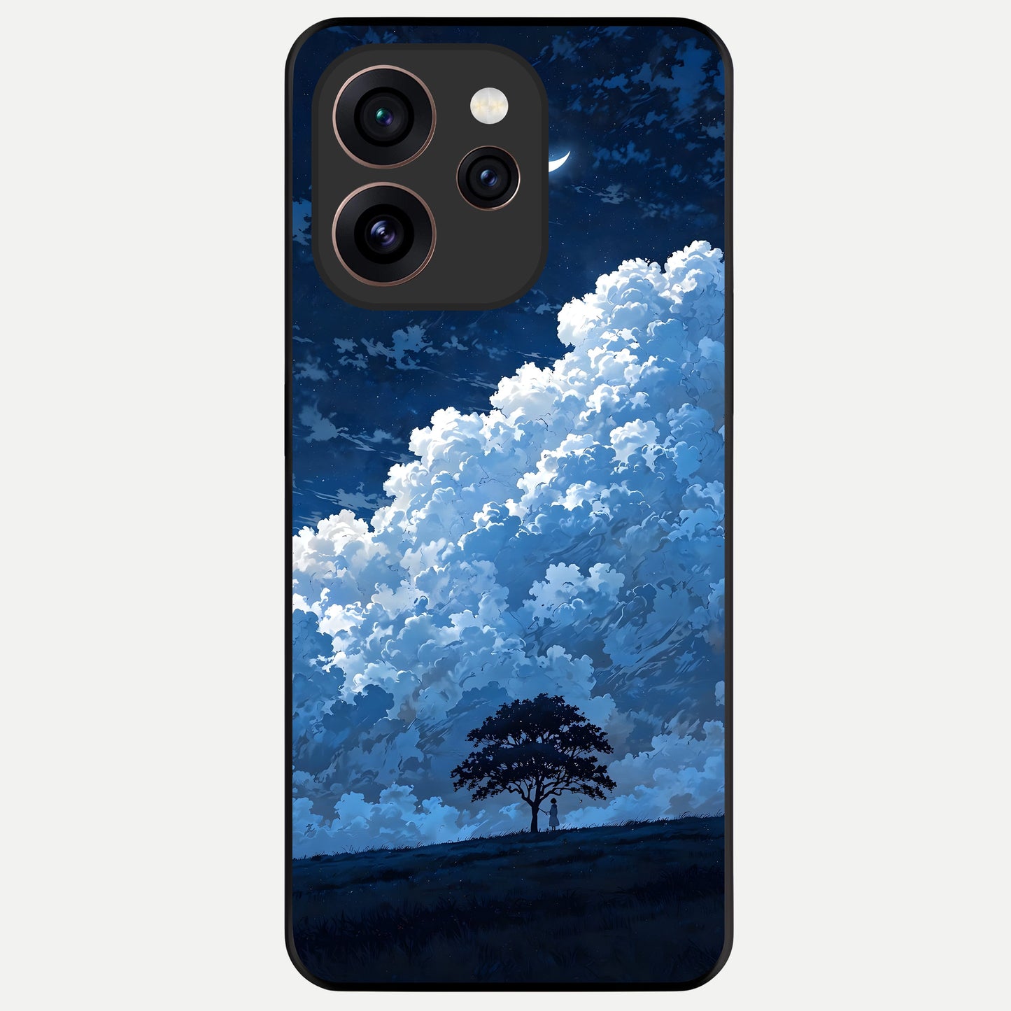  Midnight Sky Serenity Glass Case For Oppo Reno 15 Pro back cover – full design glossy printed glass finish