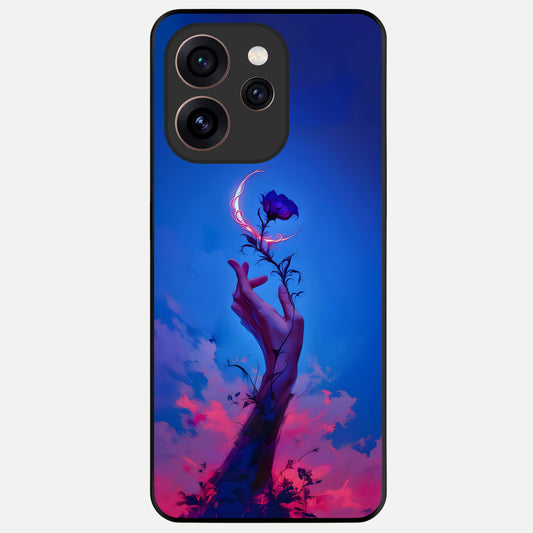  Mystic Hand Glass Case For Oppo Reno 15 Pro back cover – full design glossy printed glass finish
