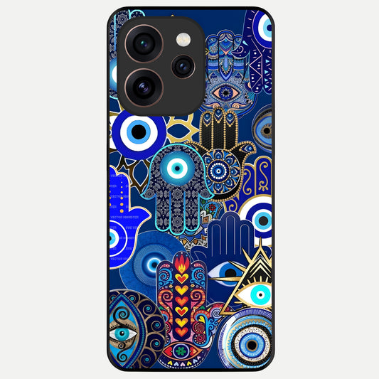  Mystic Palm Guard Glass Case For Oppo Reno 15 Pro back cover – full design glossy printed glass finish