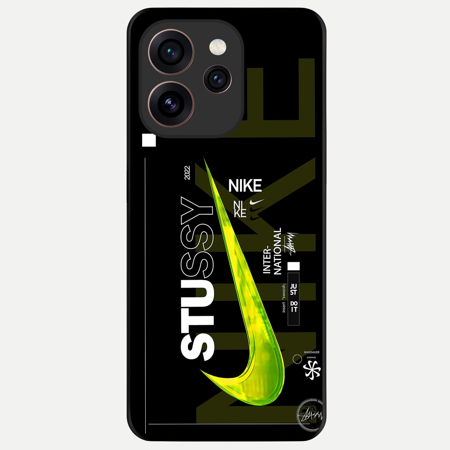  Neon Street Edition Glass Case For Oppo Reno 15 Pro back cover – full design glossy printed glass finish