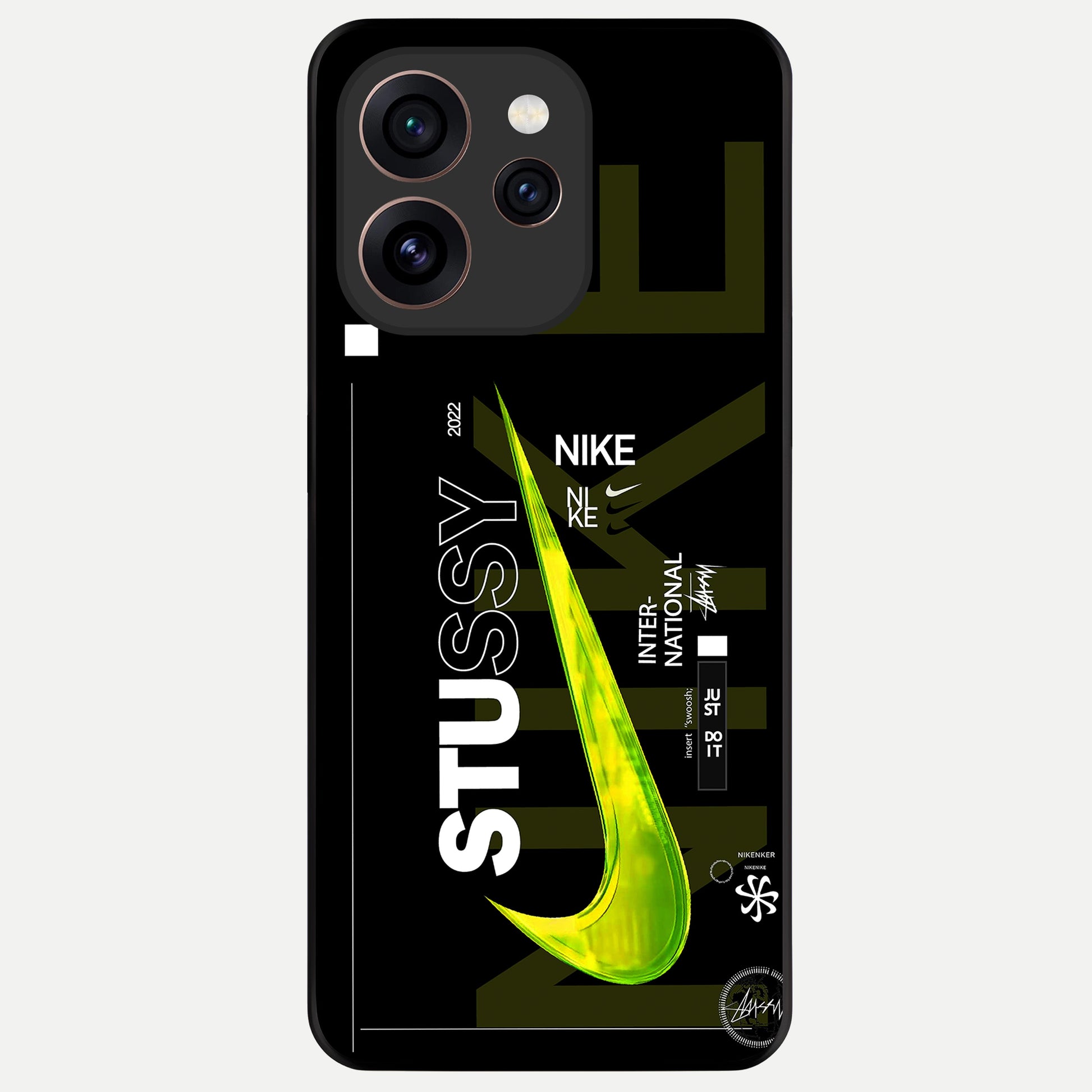  Neon Street Edition Glass Case For Oppo Reno 15 Pro back cover – full design glossy printed glass finish