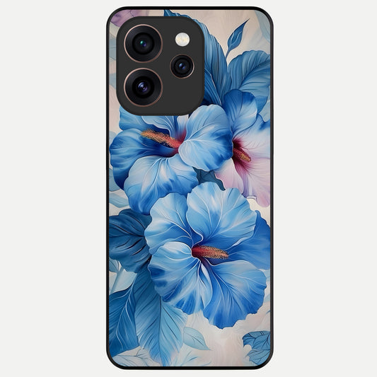  Ocean Hibiscus Grace Glass Case For Oppo Reno 15 Pro back cover – full design glossy printed glass finish