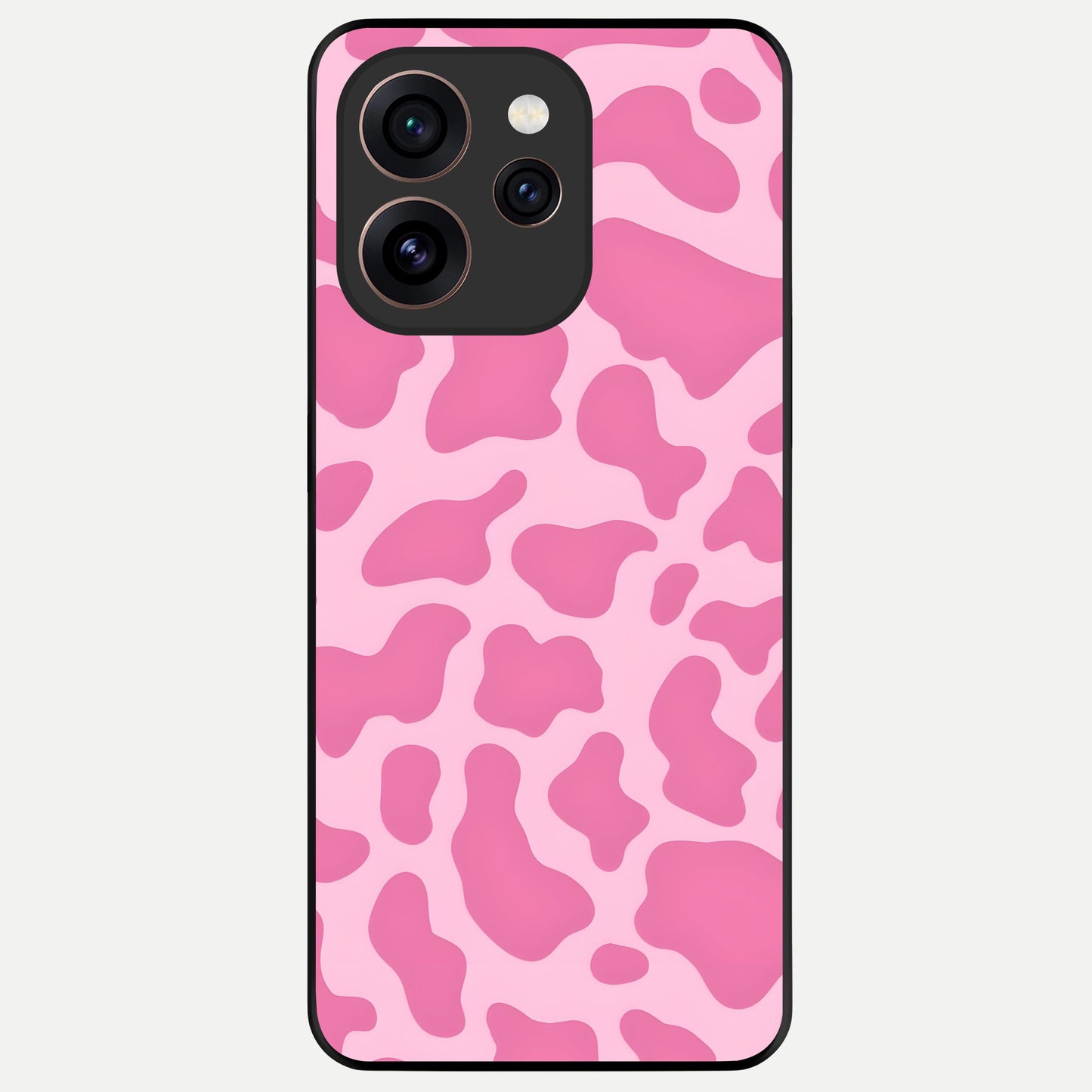  Pinkish Scenery Glass Case For Oppo Reno 15 Pro back cover – full design glossy printed glass finish
