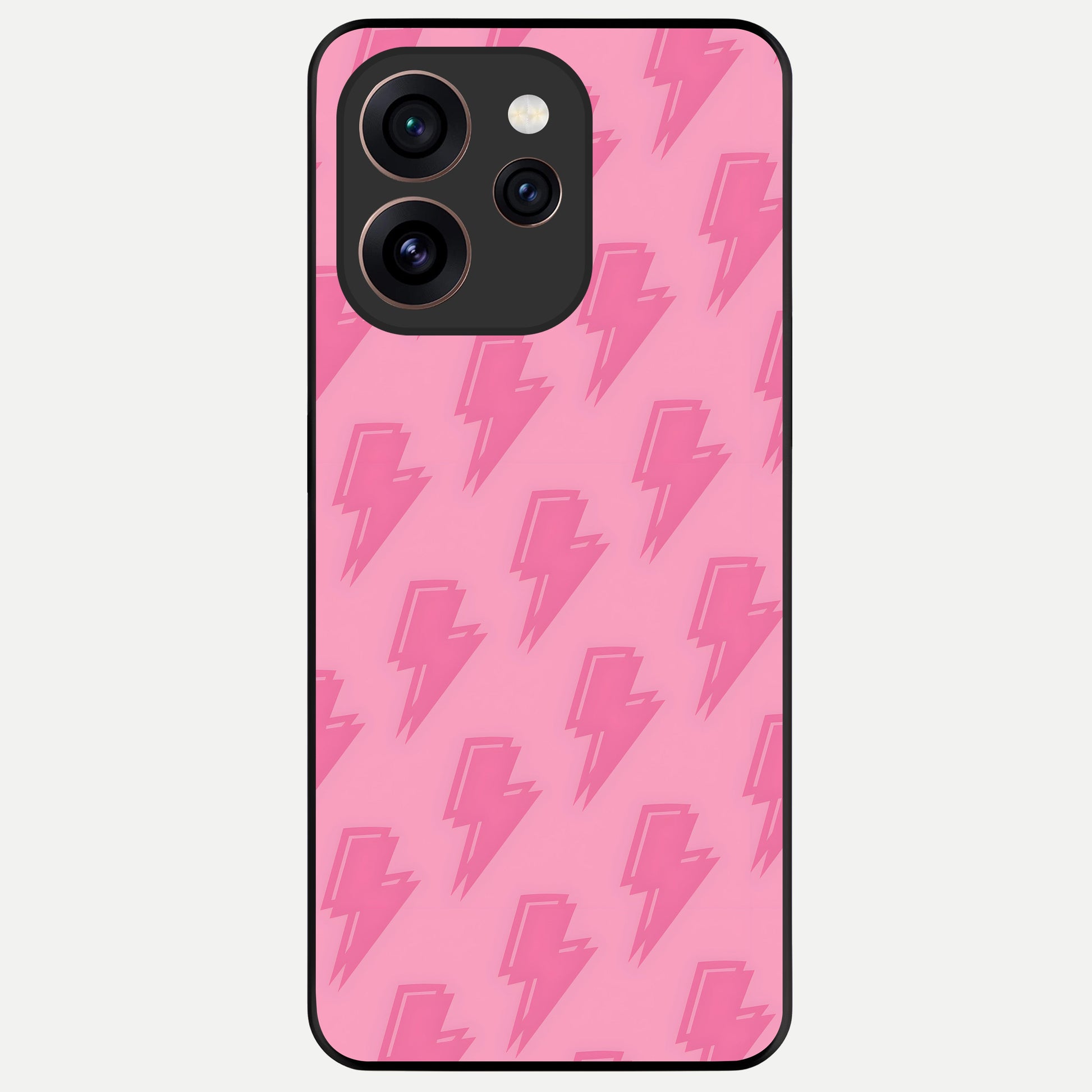  Pink Moo Magic Glass Case For Oppo Reno 15 Pro back cover – full design glossy printed glass finish