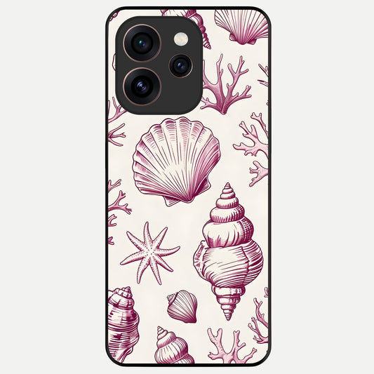  Pink Power Sparks Glass Case For Oppo Reno 15 Pro back cover – full design glossy printed glass finish
