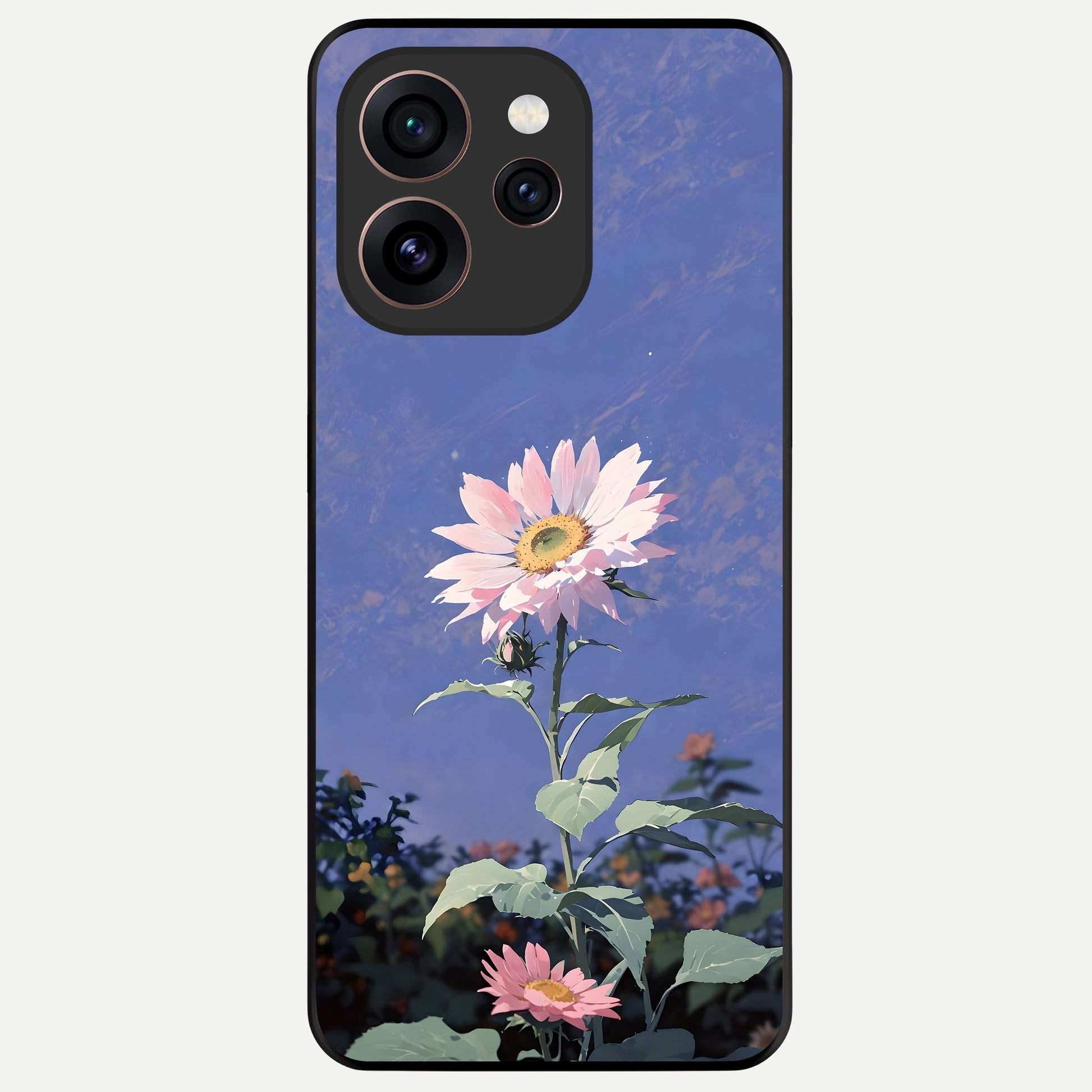  Pink Shells Outline Glass Case For Oppo Reno 15 Pro back cover – full design glossy printed glass finish