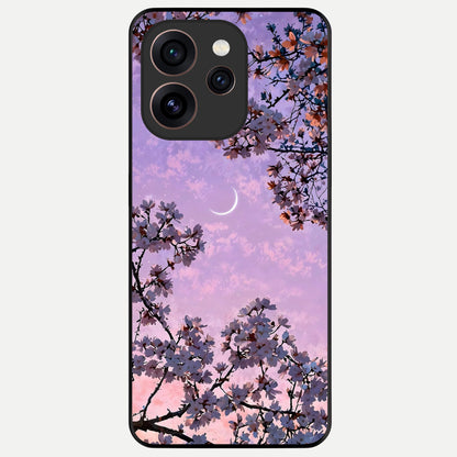  Purple Serenity Moon Glass Case For Oppo Reno 15 Pro back cover – full design glossy printed glass finish