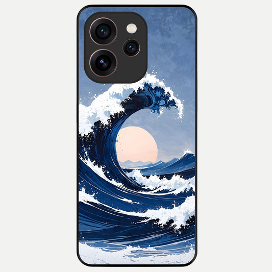 Rising Tide Power Glass Case For Oppo Reno 15 Pro back cover – full design glossy printed glass finish