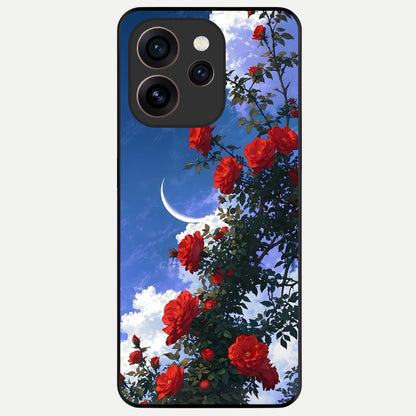  Rose Drift Flowers Glass Case For Oppo Reno 15 Pro back cover – full design glossy printed glass finish