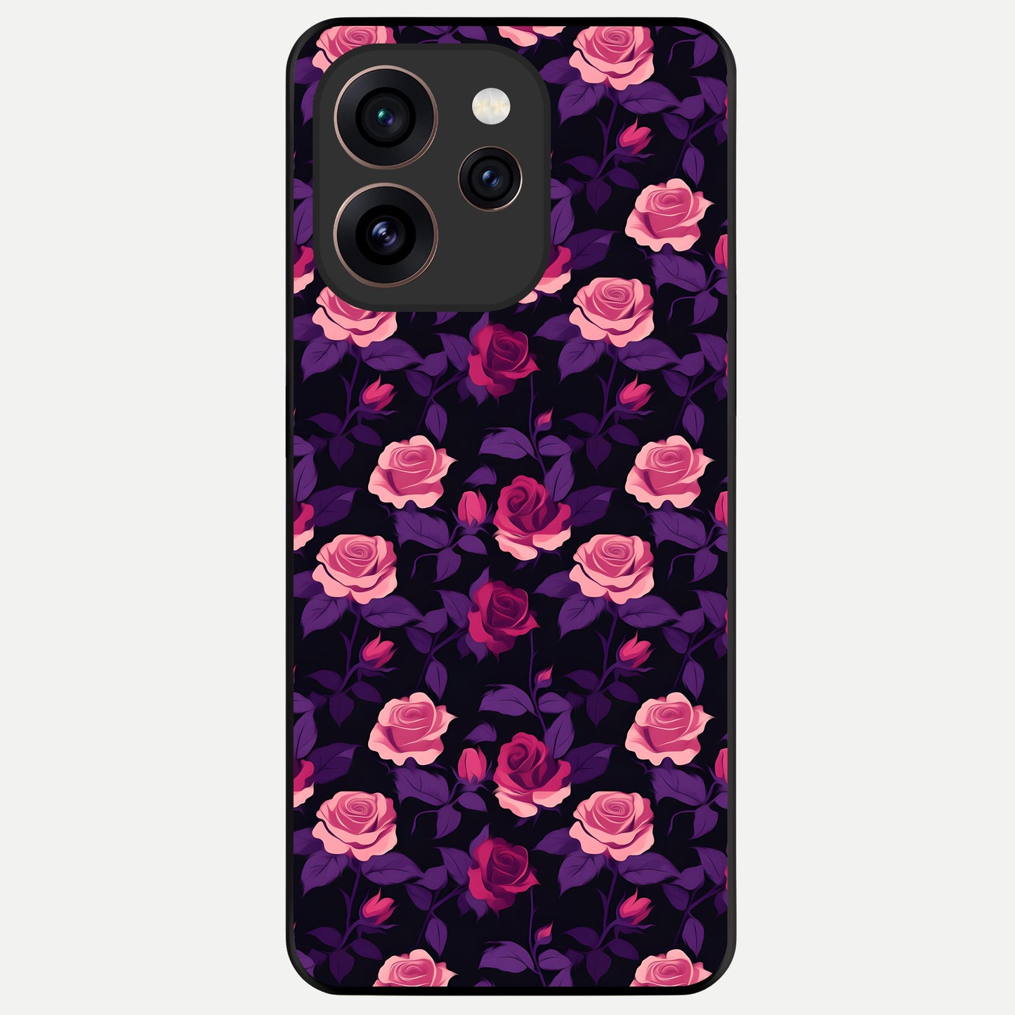  Rose Garden Twilight Glass Case For Oppo Reno 15 Pro back cover – full design glossy printed glass finish