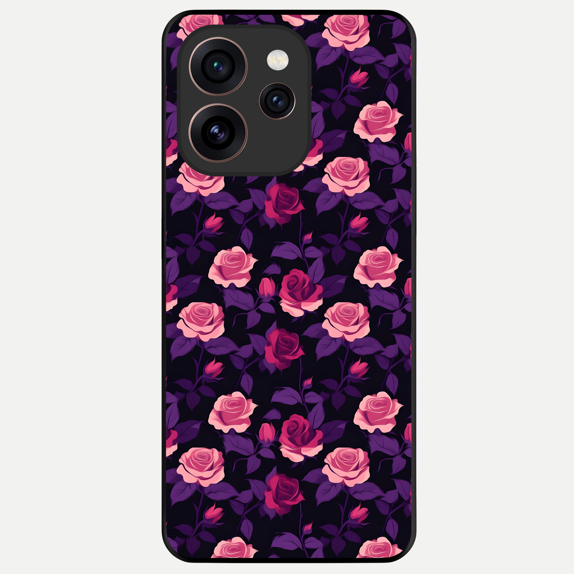  Rose Garden Twilight Glass Case For Oppo Reno 15 Pro back cover – full design glossy printed glass finish