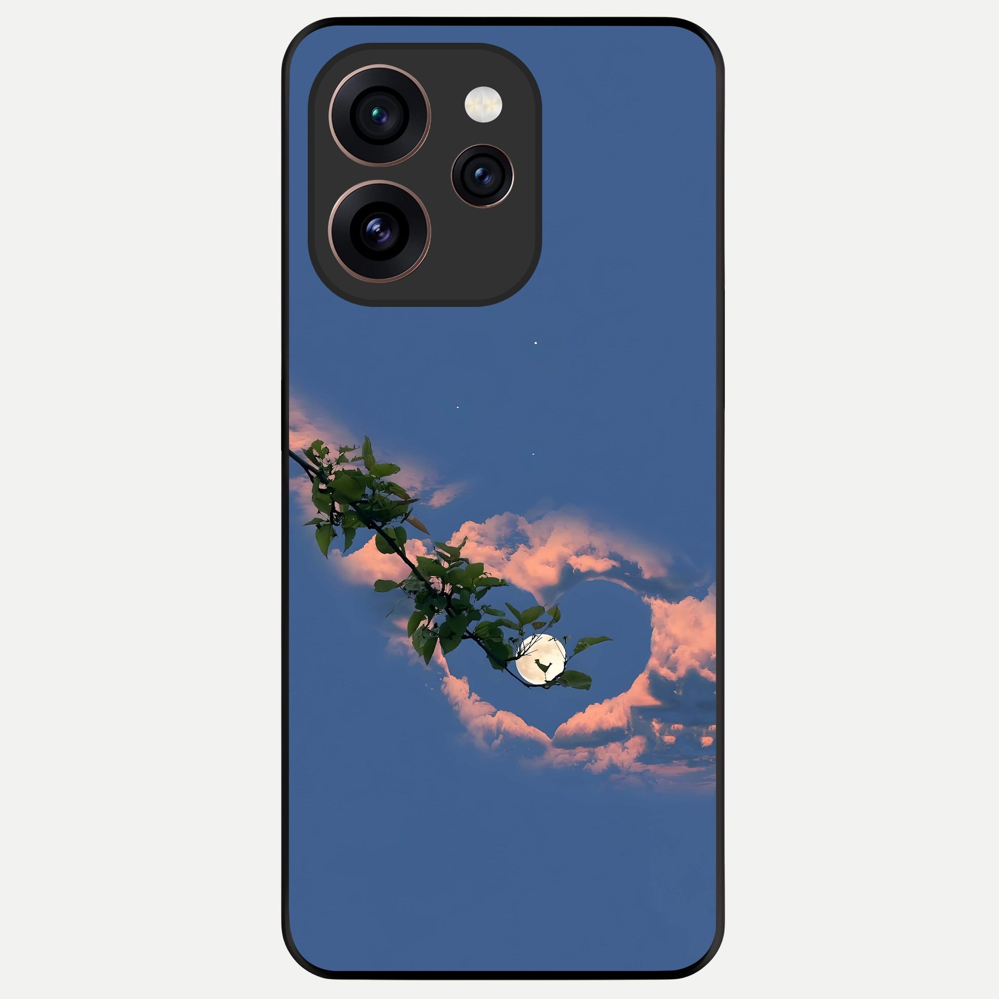  Sky Under Tree Glass Case For Oppo Reno 15 Pro back cover – full design glossy printed glass finish