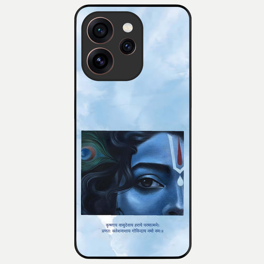  Spiritual Krishna Glass Case For Oppo Reno 15 Pro back cover – full design glossy printed glass finish