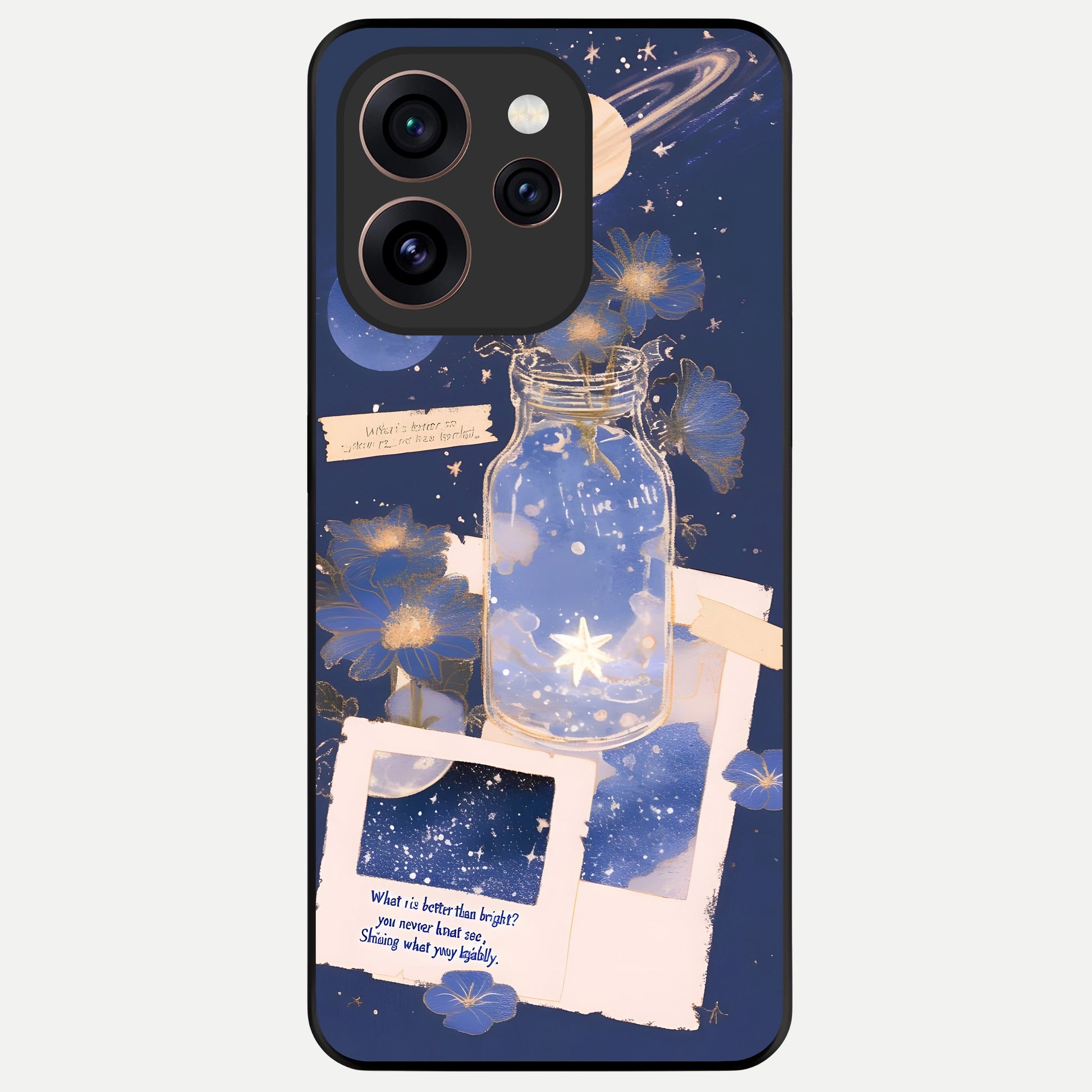  Starlit Cosmic Jar Glass Case For Oppo Reno 15 Pro back cover – full design glossy printed glass finish