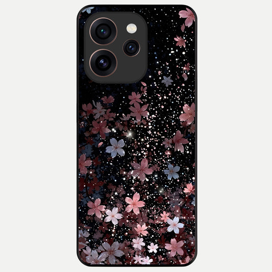  Starlit Flower Dreams Glass Case For Oppo Reno 15 Pro back cover – full design glossy printed glass finish