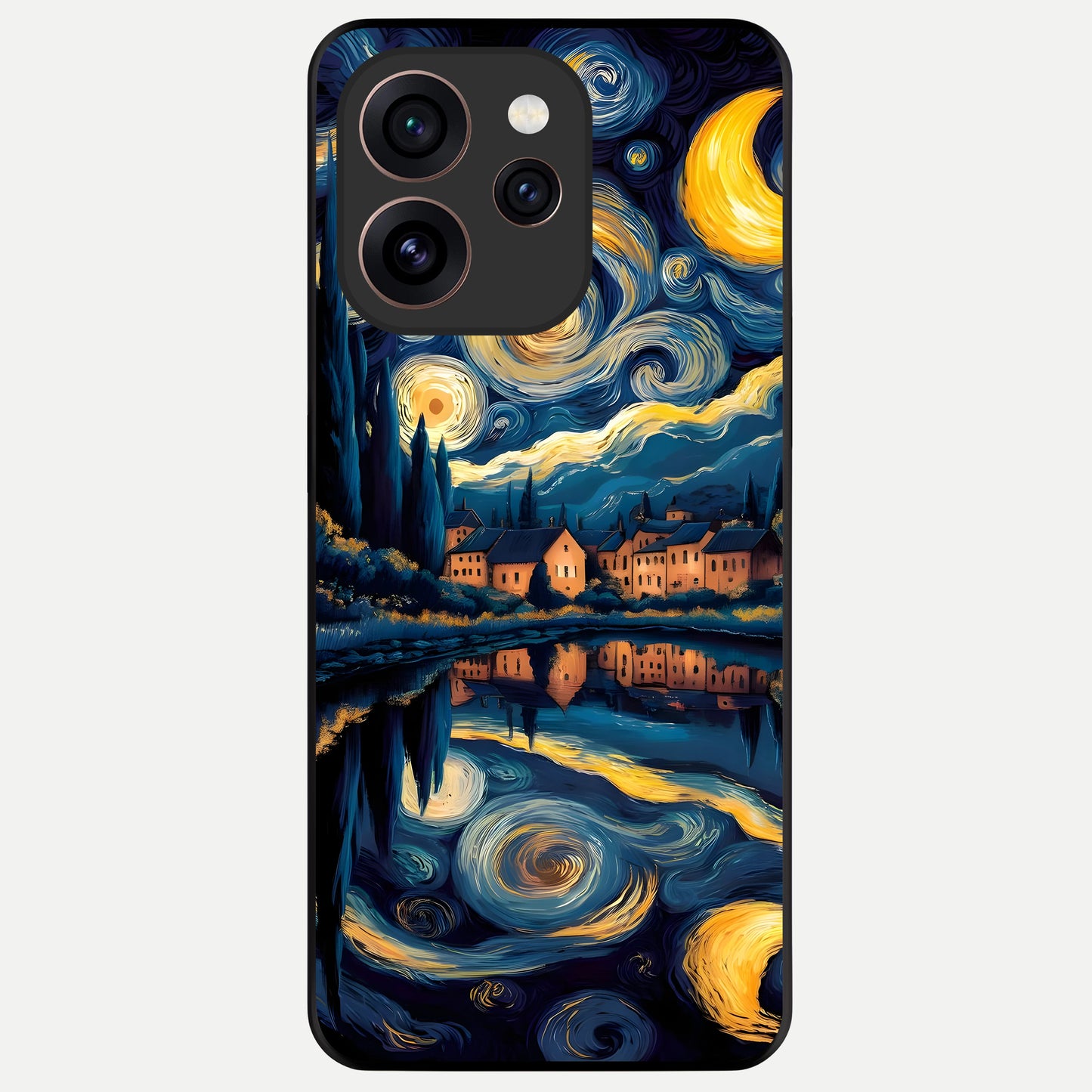  Starry Sky Serenity Glass Case For Oppo Reno 15 Pro back cover – full design glossy printed glass finish