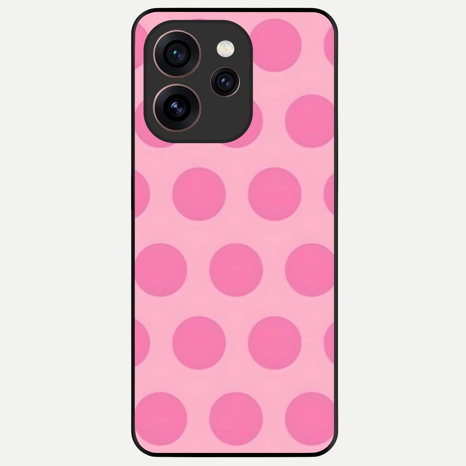  Sweet Dot Dreams Glass Case For Oppo Reno 15 Pro back cover – full design glossy printed glass finish