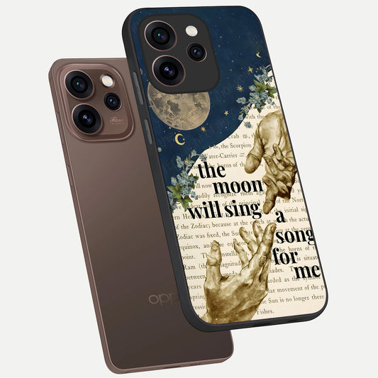  Aesthetic Divine phone case For Oppo Reno 15 Pro showing premium glass back cover with detailed artwork