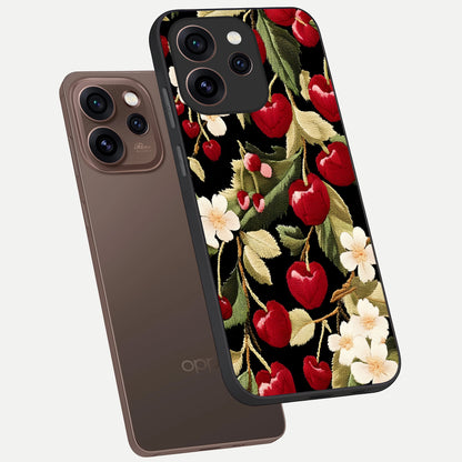  Blooming Spendor Bird phone case For Oppo Reno 15 Pro showing premium glass back cover with detailed artwork