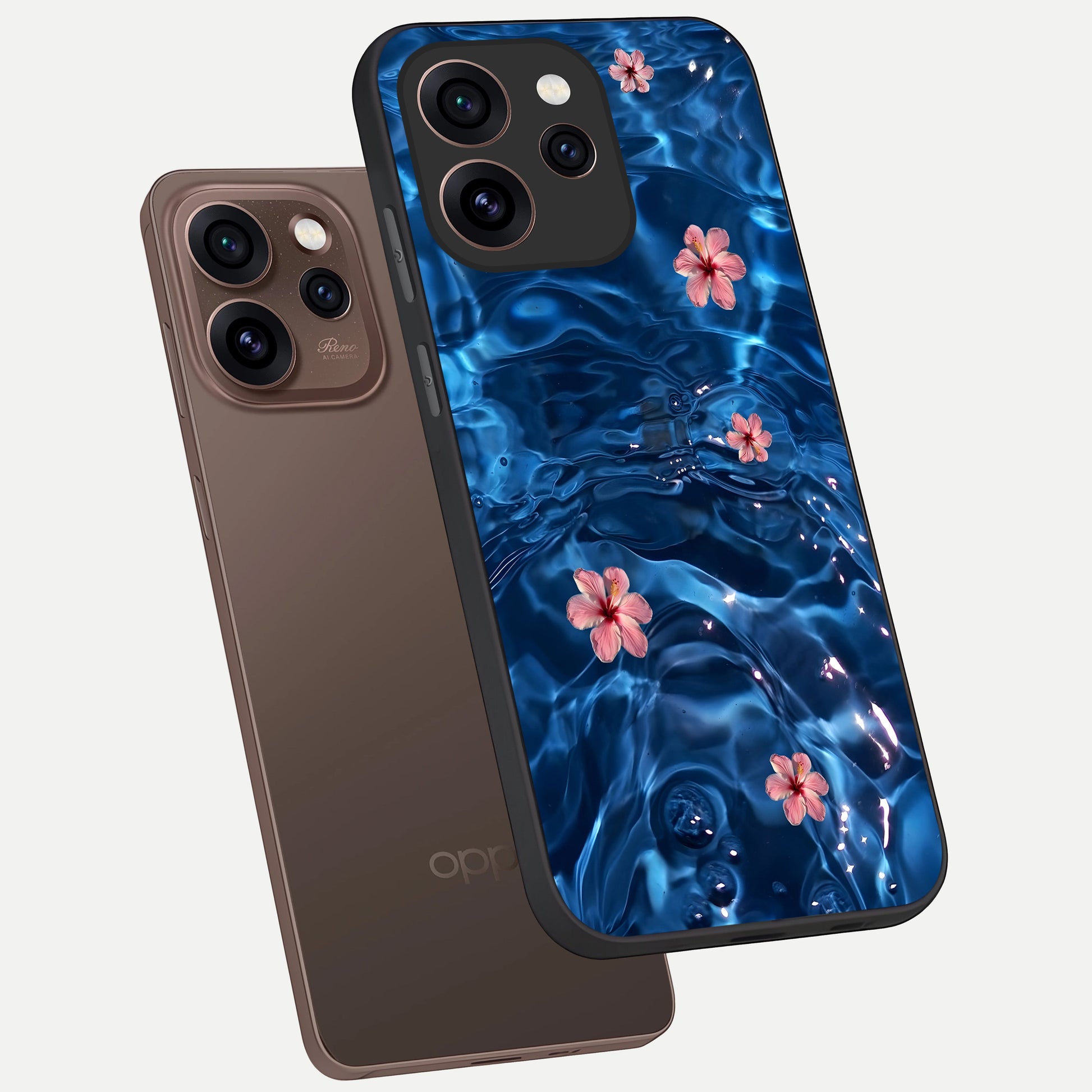  Bloom Thread Art phone case For Oppo Reno 15 Pro showing premium glass back cover with detailed artwork