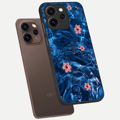  Bloom Thread Art phone case For Oppo Reno 15 Pro showing premium glass back cover with detailed artwork