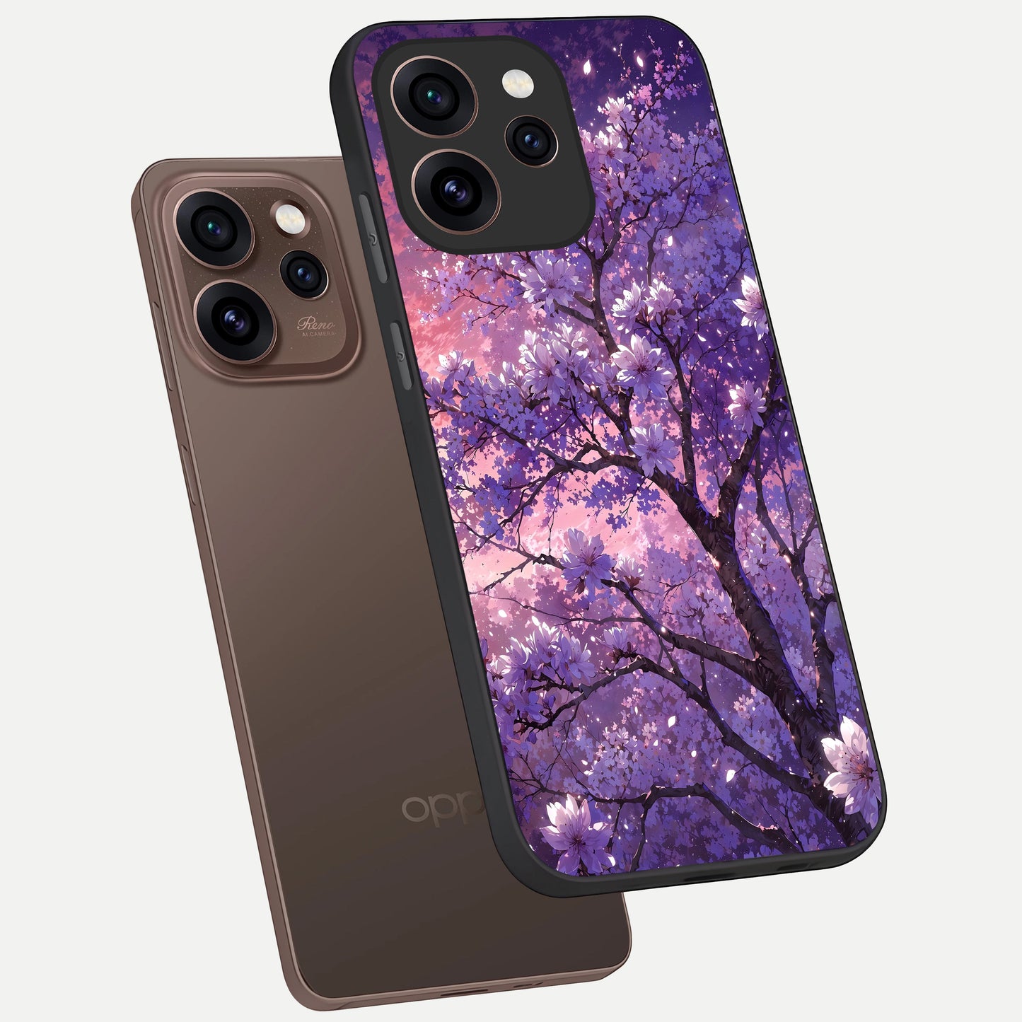 Blossom Tree phone case For Oppo Reno 15 Pro showing premium glass back cover with detailed artwork