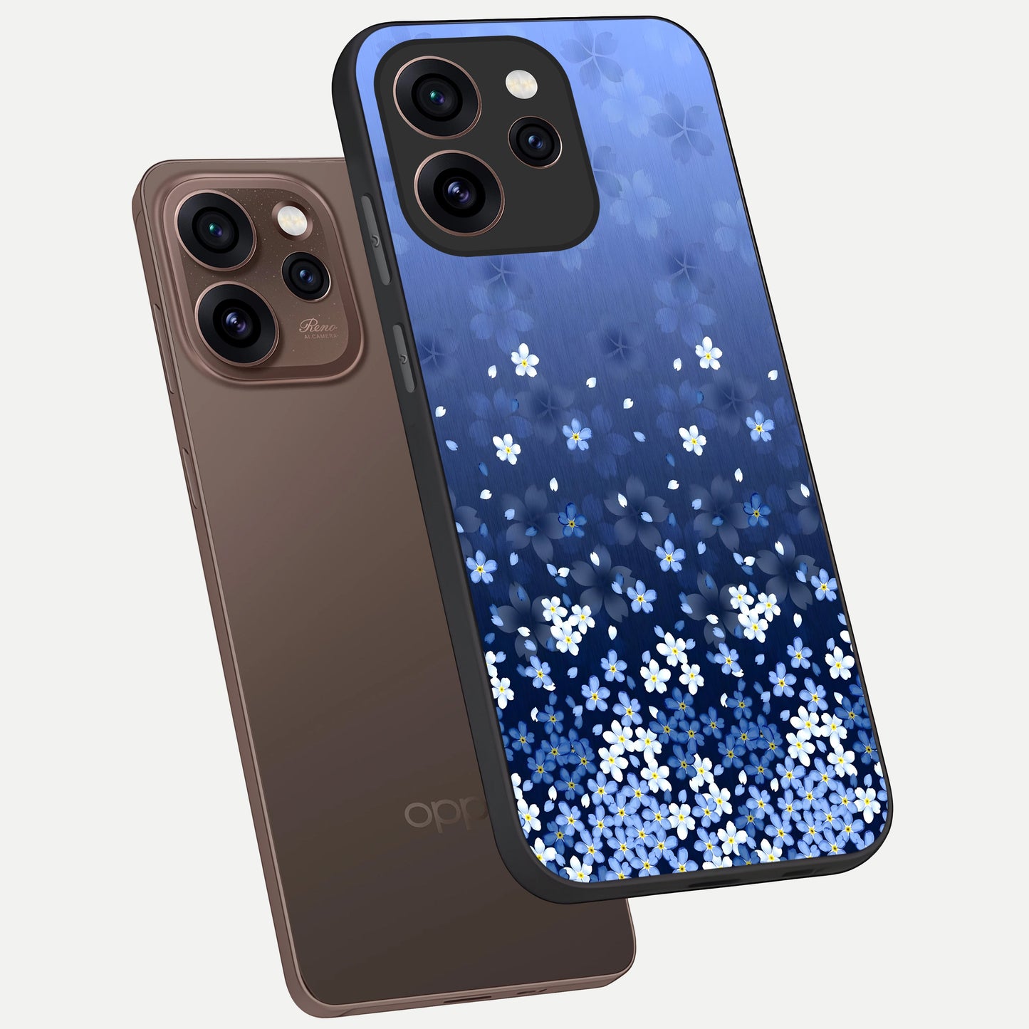  Blue Starry phone case For Oppo Reno 15 Pro showing premium glass back cover with detailed artwork