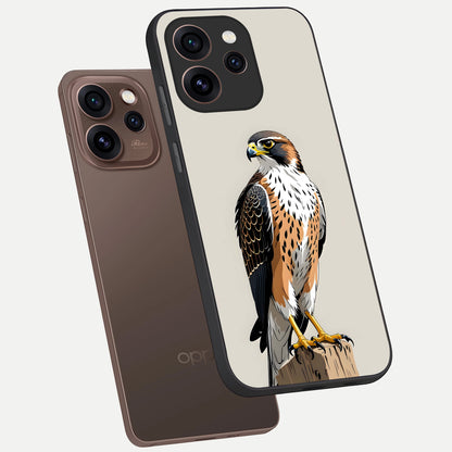  Clever Eagle phone case For Oppo Reno 15 Pro showing premium glass back cover with detailed artwork