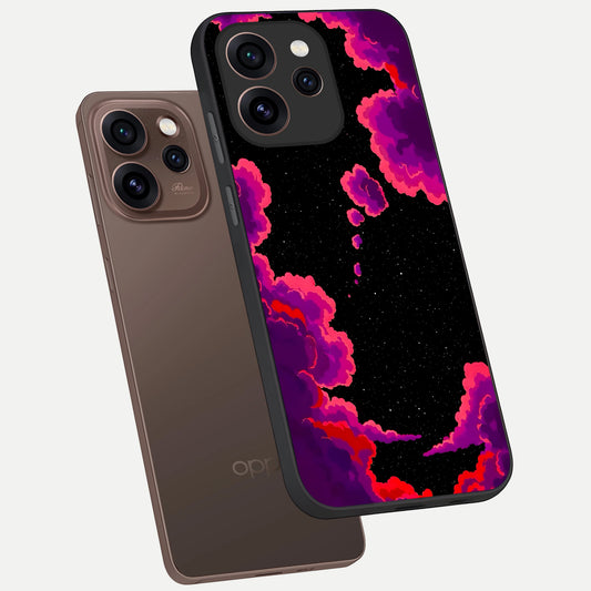  Galaxy Dream Frame phone case For Oppo Reno 15 Pro showing premium glass back cover with detailed artwork