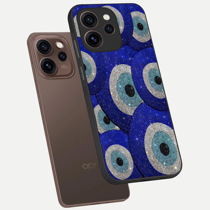  Galaxy Eye Flow phone case For Oppo Reno 15 Pro showing premium glass back cover with detailed artwork
