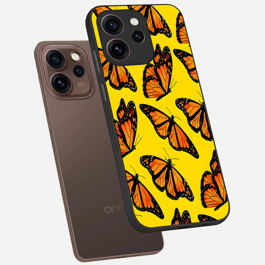  Golden Wing Flight phone case For Oppo Reno 15 Pro showing premium glass back cover with detailed artwork