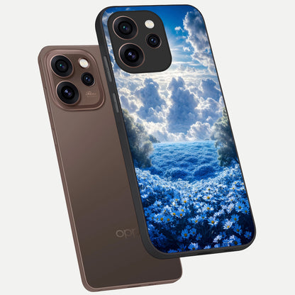  Heavenly Daisy Horizon phone case For Oppo Reno 15 Pro showing premium glass back cover with detailed artwork
