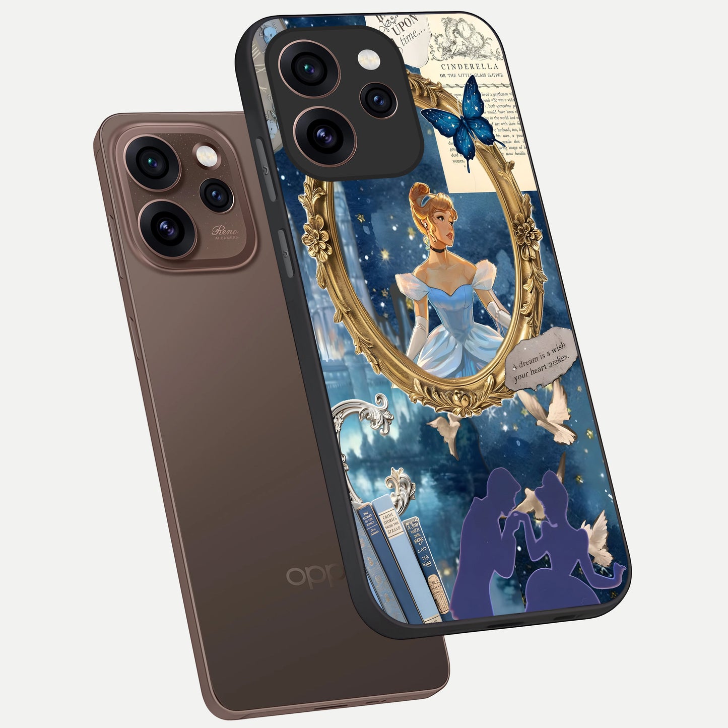  Midnight Queen phone case For Oppo Reno 15 Pro showing premium glass back cover with detailed artwork