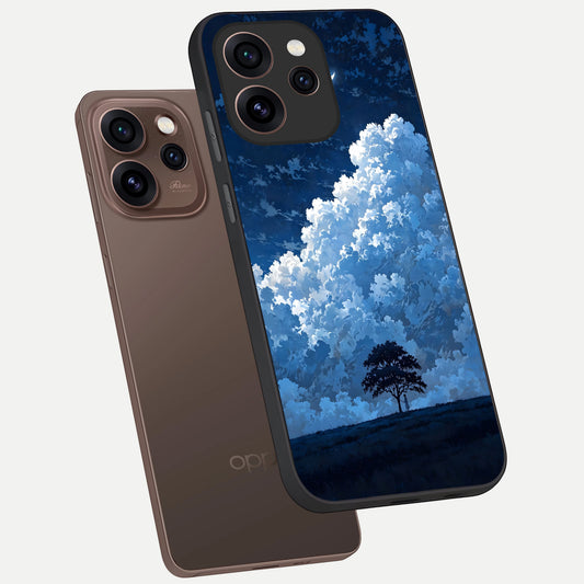  Midnight Sky Serenity phone case For Oppo Reno 15 Pro showing premium glass back cover with detailed artwork