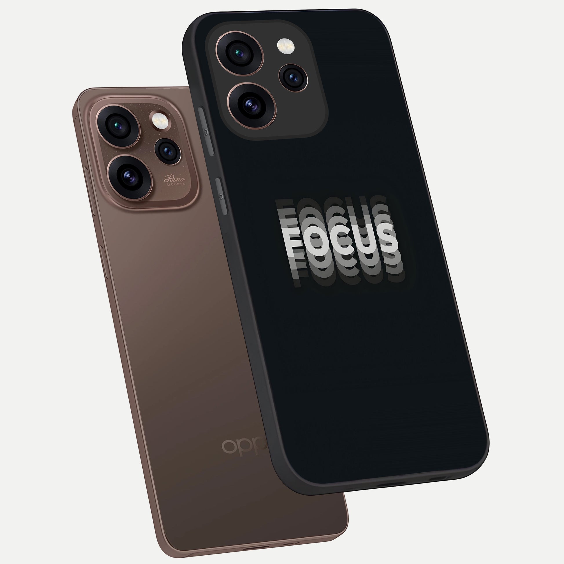  Mono Focus Vision phone case For Oppo Reno 15 Pro showing premium glass back cover with detailed artwork