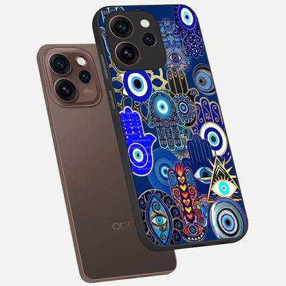  Mystic Palm Guard phone case For Oppo Reno 15 Pro showing premium glass back cover with detailed artwork
