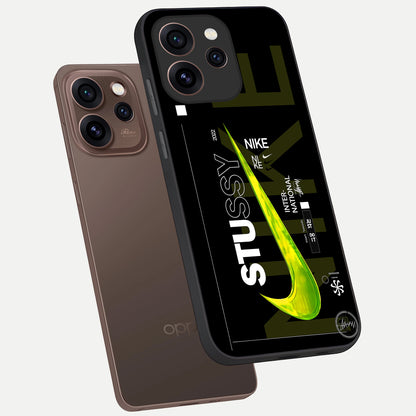  Neon Street Edition phone case For Oppo Reno 15 Pro showing premium glass back cover with detailed artwork