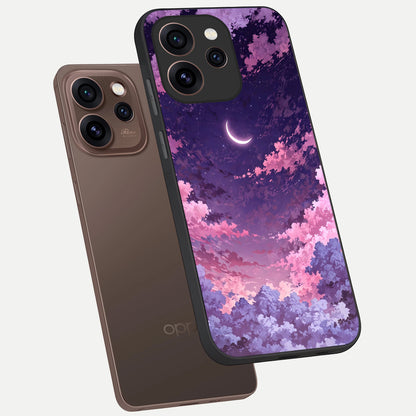  Sky Drift Clouds phone case For Oppo Reno 15 Pro showing premium glass back cover with detailed artwork