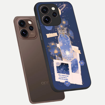  Starlit Cosmic Jar phone case For Oppo Reno 15 Pro showing premium glass back cover with detailed artwork