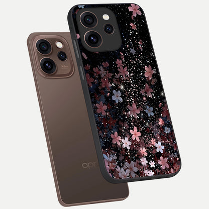 Starlit Flower Dreams phone case For Oppo Reno 15 Pro showing premium glass back cover with detailed artwork