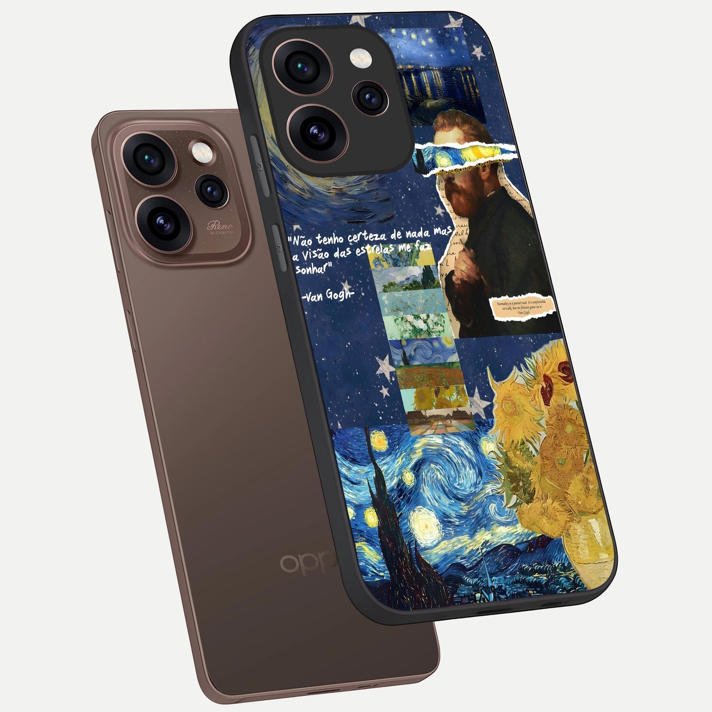  Starry Dream Vision phone case For Oppo Reno 15 Pro showing premium glass back cover with detailed artwork