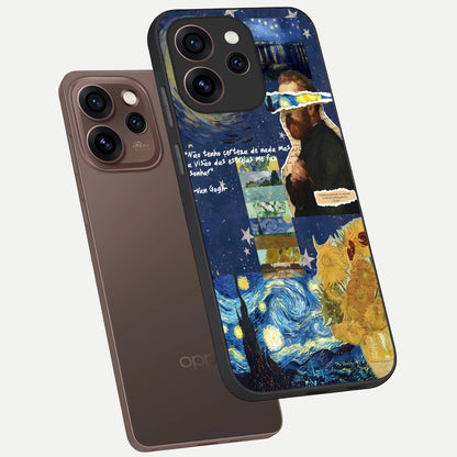  Starry Dream Vision phone case For Oppo Reno 15 Pro showing premium glass back cover with detailed artwork