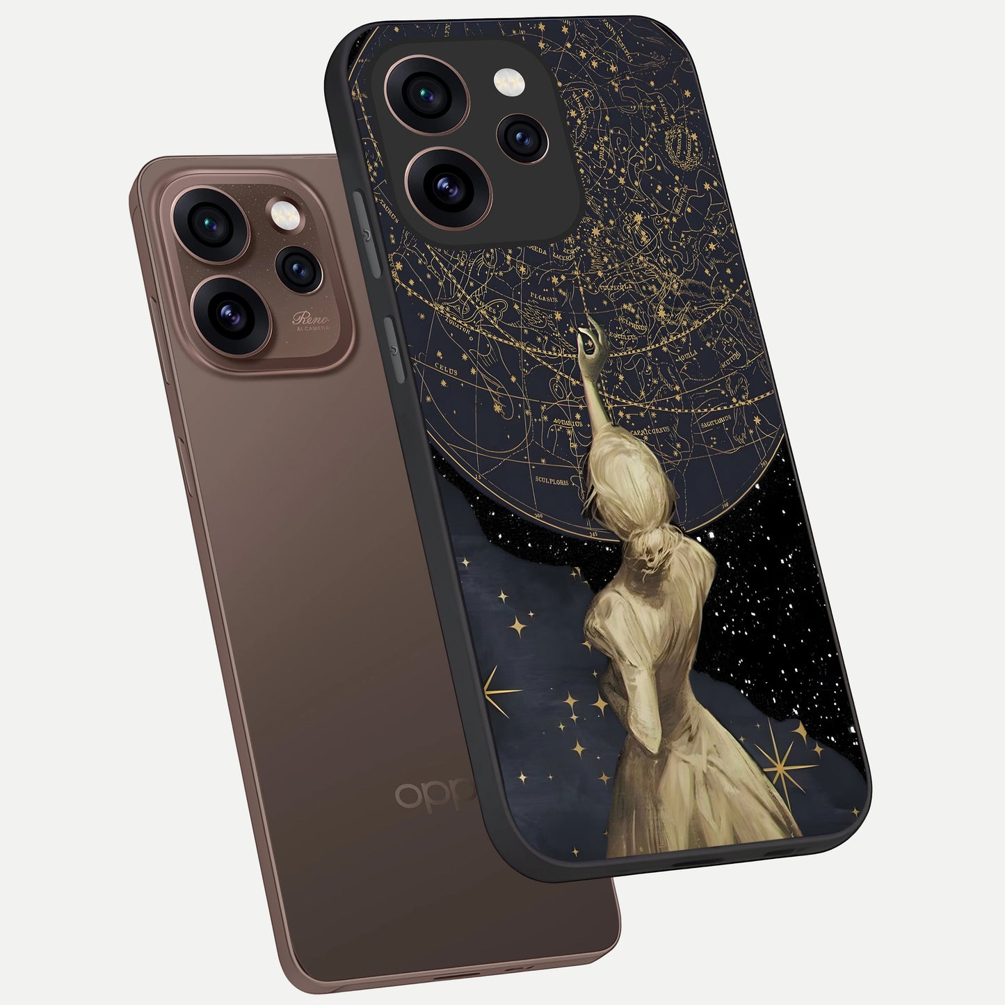  Taylor Swift Girl phone case For Oppo Reno 15 Pro showing premium glass back cover with detailed artwork