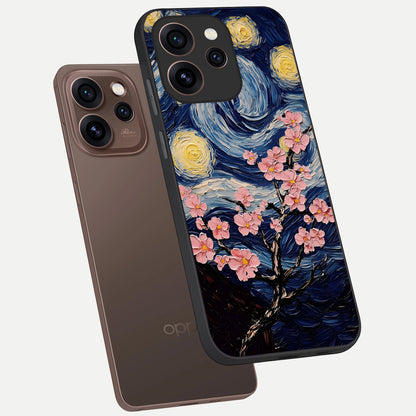  Van Gogh Scenery phone case For Oppo Reno 15 Pro showing premium glass back cover with detailed artwork